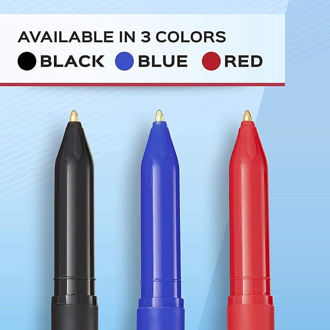 Paper Mate Ballpoint Pens, Write Bros. Blue Ink Pens, Medium Point - Image 5