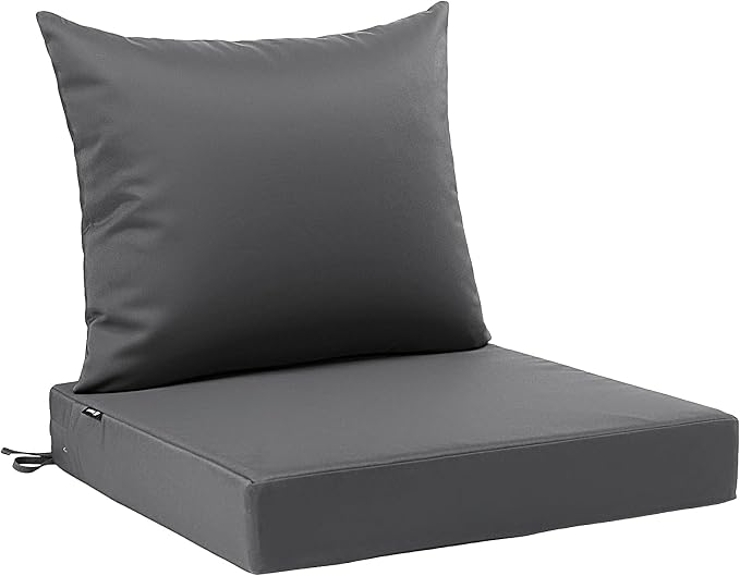 Favoyard Outdoor Seat Cushion Set 24 x 24 Inch Waterproof & Fade Resistant by OutdoorFurnitureAccessories