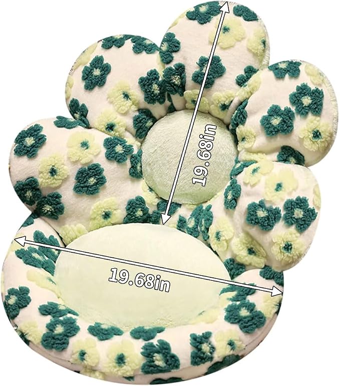Flower Chair Cushion with Backrest Comfortable Office Chair Pad Student - Image 2