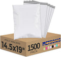 Metronic Poly Mailers 14.5x19 1500 Pack White, Large Shipping Bags Bulk Mailing by METRONIC