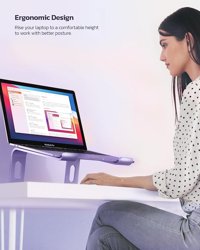 Nulaxy Ergonomic Aluminum Laptop Stand - Image 6