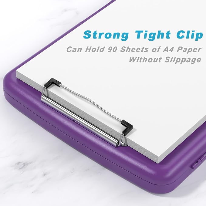 Rimilak Clipboard with Storage, 8.5 x 11'' High Capacity Clip Board, - Image 3