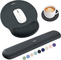 Sushret Mouse Pad and Keyboard Wrist Rest, 3-in-1 Gel Memory Foam Ergonomic by Sushret