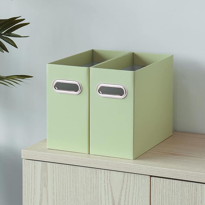 Oterri File Organizer Box, Portable Collapsible Cardboard File Folder Organizer - Image 7