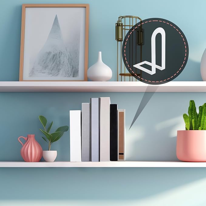 Chunful 12 Pcs White Metal Book Ends - Image 6