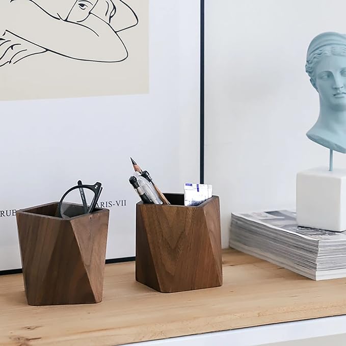 Black Walnut Wooden Pencil Box - Image 5