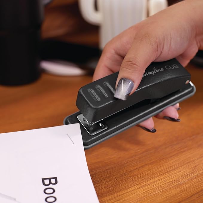 Swingline Stapler, Cub Compact Desktop Stapler, 20 Sheet Capacity, Matte Black - Image 6