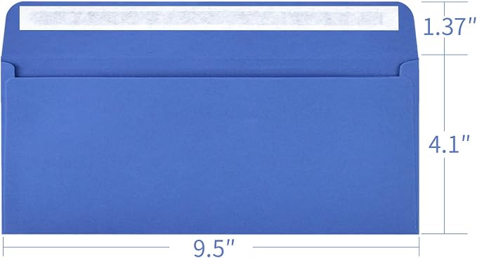 Navy #10 Envelopes 100 Count Self Seal Envelopes Red - Image 3