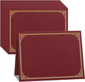 SUNEE 10 Packs Burgundy Certificate Holders, by SUNEE
