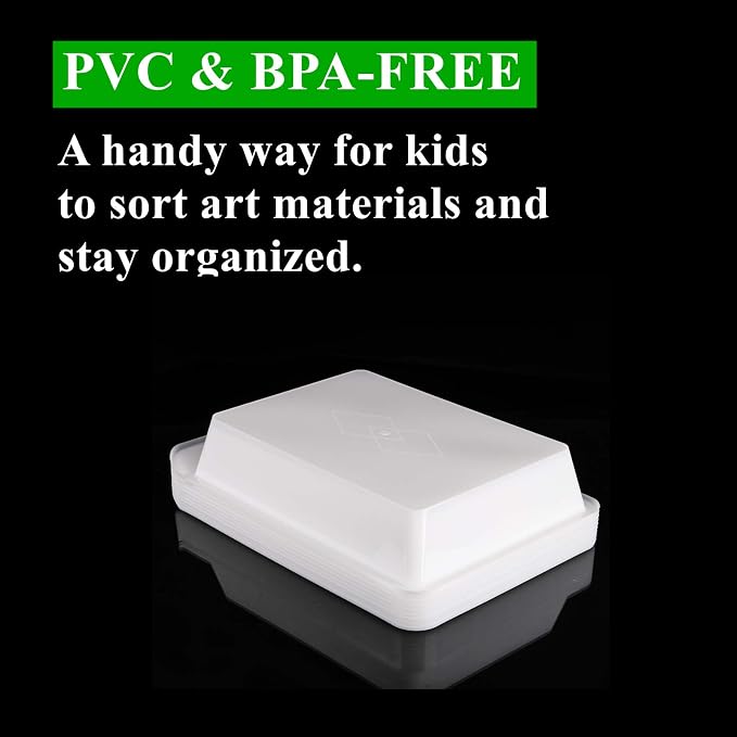 Yopay 15 Pack Plastic Art Tray for Classroom, Paper Organizer Bins, Activity - Image 4