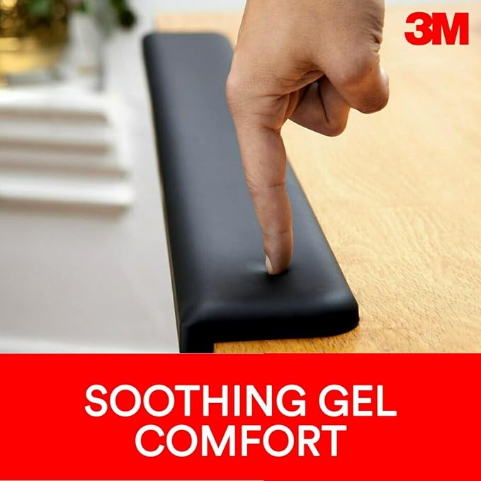 3M Gel Wrist Rest for Standing Desks, Wraps Around Edge of Desk for Comfort - Image 4
