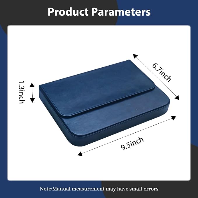 PU Leather 12 Fountain Pen/Pencil Tray Case Organizer, Fashion Design, Magnetic - Image 2