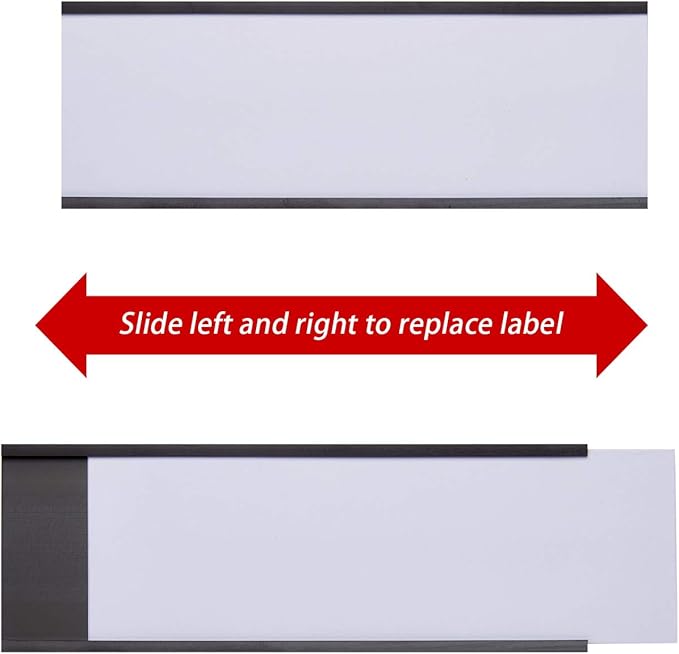 Magnetic Label Holders with Magnets Magnetic Data Card Holders with Clear - Image 4