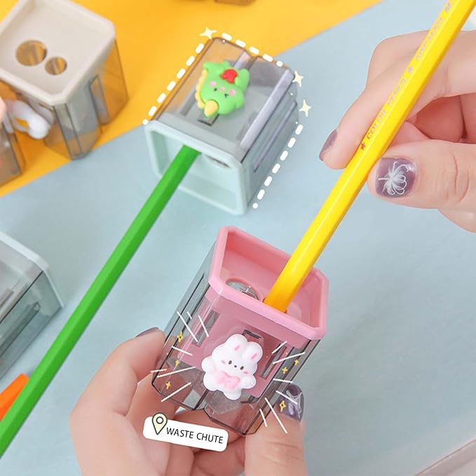 2PCS Pencil Sharpener, Lip Liner Sharpener, sharpened Pencil, Children's Pencil - Image 3