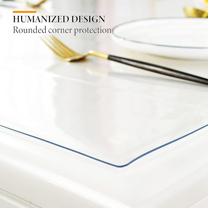 Deep Dream 1.5mm Clear Desk Cover Protector, 46×72 Inch Clear Desk Cover - Image 5