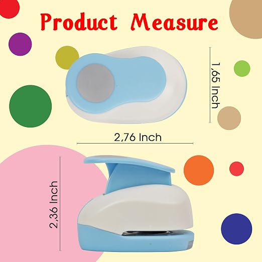 Ecohu Circle Hole Punch for Craft Sizeout 1inch, Paper Punch Shapes, Craft - Image 4