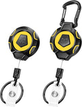 MNGARISTA Retractable Keychain Badge Reel Retractor Holder, 2 Pack by MNGARISTA