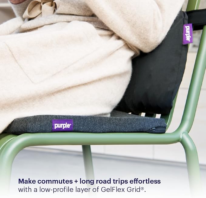 Purple Simply Seat Cushion, Lightweight 1.25" Low-Profile Gel Seat Cushion | - Image 7