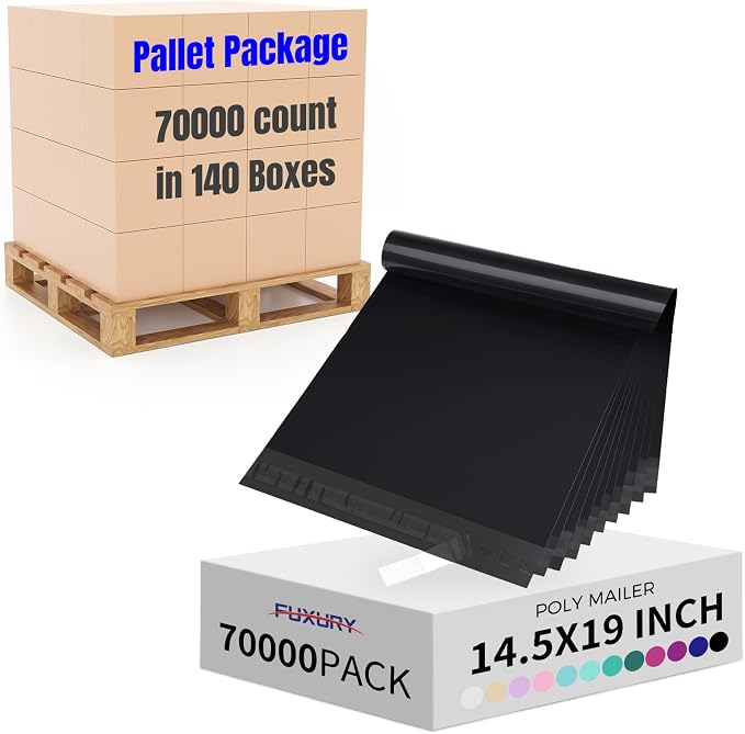 Fuxury 70000 Pcs 14.5X19" Poly Mailers Envelopes Shipping Bags by Fuxury