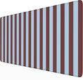 Maroon Striped Desk Mat Cute Pastel XXL Large Gaming Mouse Pad Desk Pad Kawaii by Nasdalgias