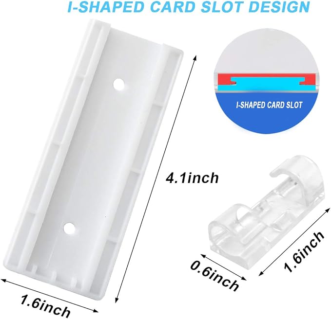 ACKLLR 4 Pack Self Adhesive Power Strip Holder Fixator Wall Mount Plug-in - Image 2