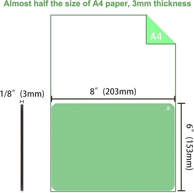 Audimi Small Mouse Pad 6 x 8 Inch, Mini Mouse Pad Thick - Image 2