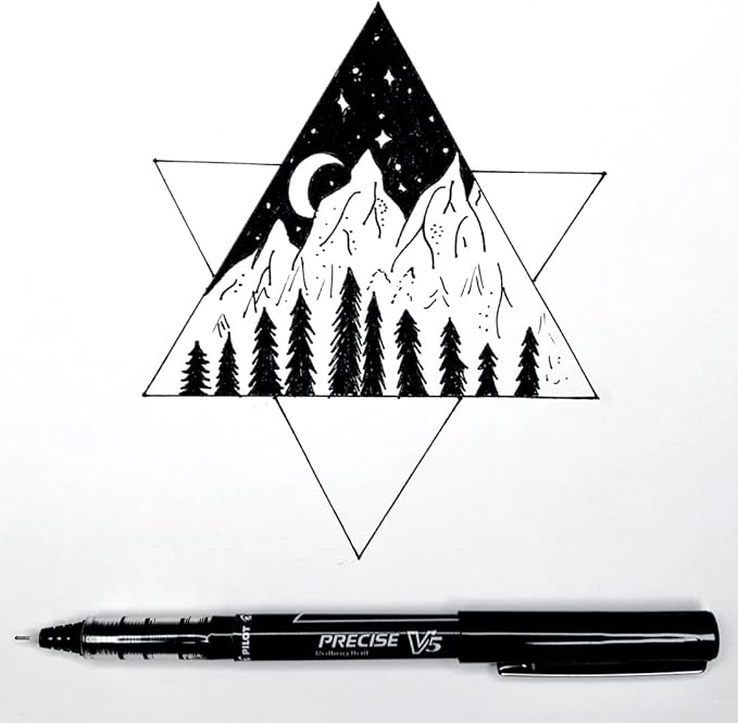 PILOT Precise V5 Rollerball Pens, Extra Fine Point 0.5 mm Black Pens, - Image 6