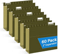 Extra Capacity Hanging File Folders, RAZCC 60 Pack Letter Size Reinforced by RAZCC