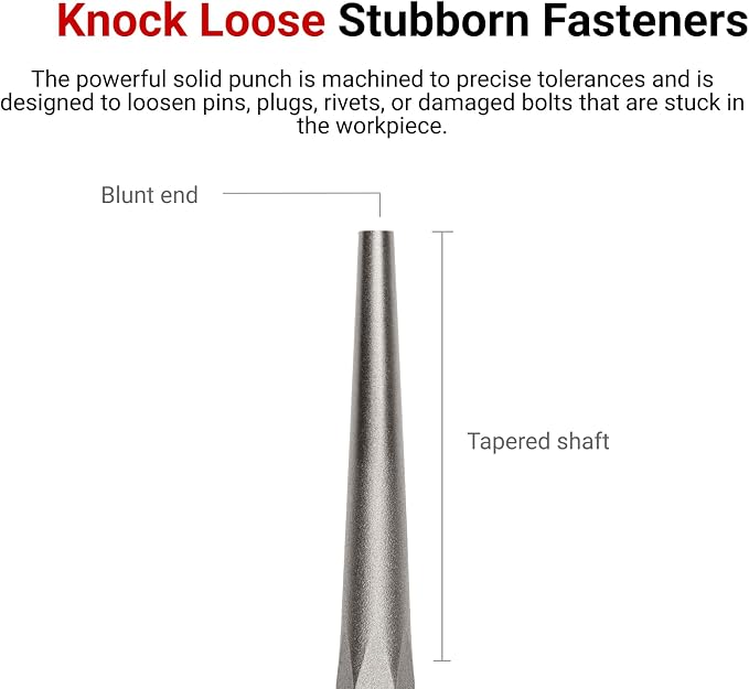 TEKTON 1/16 Inch Solid Punch | 66071 | Made in USA - Image 2