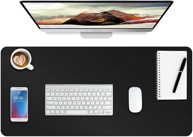 Boutilon Leather Desk Pad Protector, Laptop Desk Pad, Office Mouse Mat by Boutilon