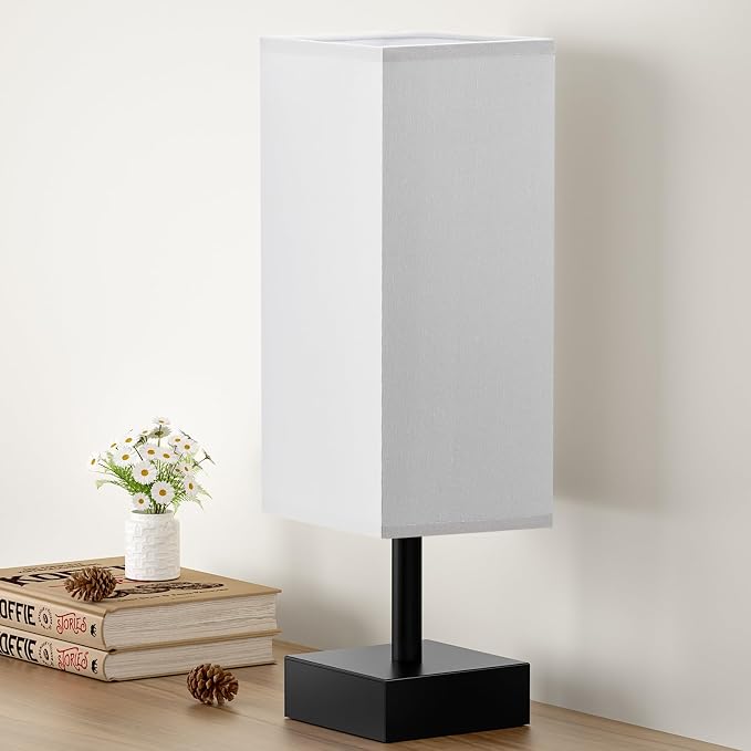 aooshine Gray Small Bedside Lamp by Aooshine