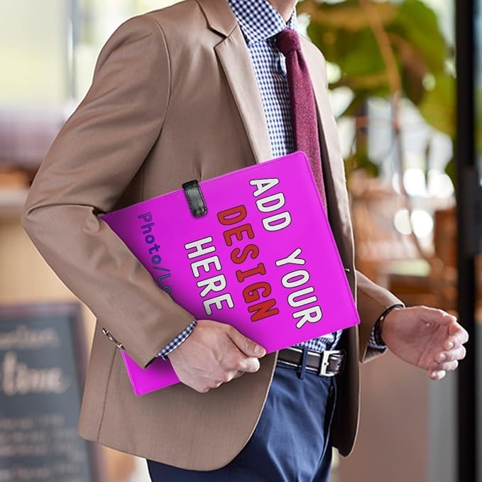 Personalized Padfolio Clipboard Folder Add Your Own Logo Text Text, Custom - Image 3