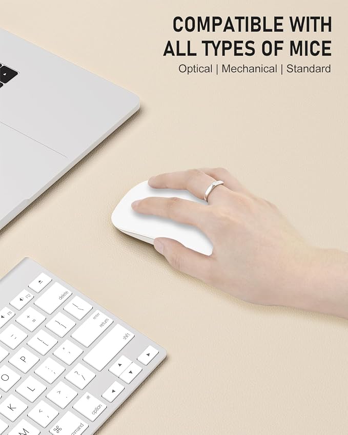 Desk Pad, 23.6" x 13.8" PU Leather Non-Slip Desk Mat Large Mouse Pad - Image 4