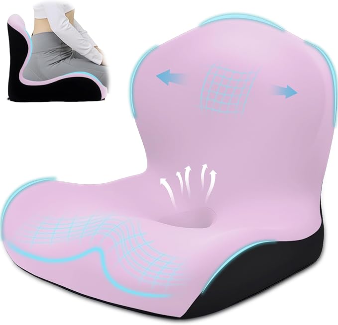 Seat Cushion for Office Chair and Car, L-Shaped Ergonomic Car Seat Cushions by Unknown