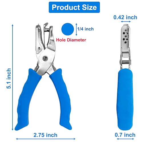 Single Hole Punch 1/4” Paper Hole Puncher - Image 2