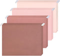 Whaline 36 Pack Dusty Pink Hanging File Folders Letter Size 4 Colors Pink File by Whaline