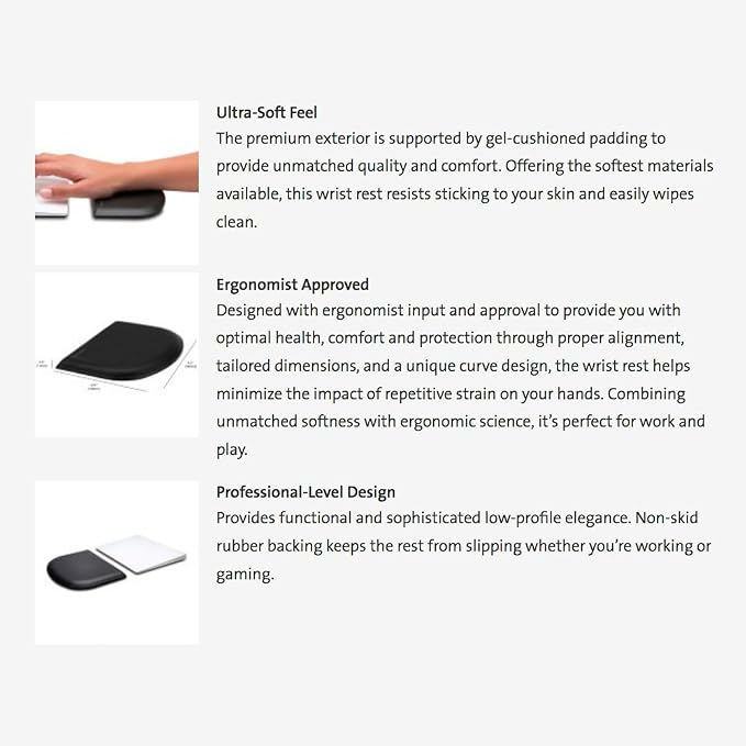 Kensington ErgoSoft Wrist Rest for Slim Mouse/Trackpad - Image 9