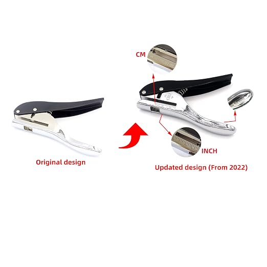Metal Silver Hand-held 2/5 inch 10mm Round Heavy Duty Single Circle Hole Punch - Image 6