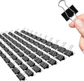 Binder Clips, 72 Pack, 1 Inch, Standard 25mm, Fold Clamp, Capacity 0.47 Inch by Makanu