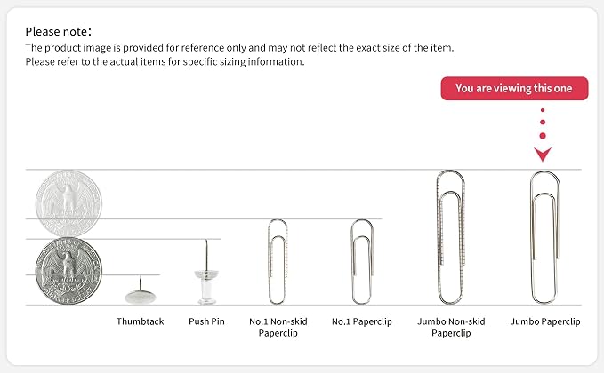 PAPERPAL Paperclips for Office School & Personal Use, Jumbo Smooth Paper Clip - Image 7