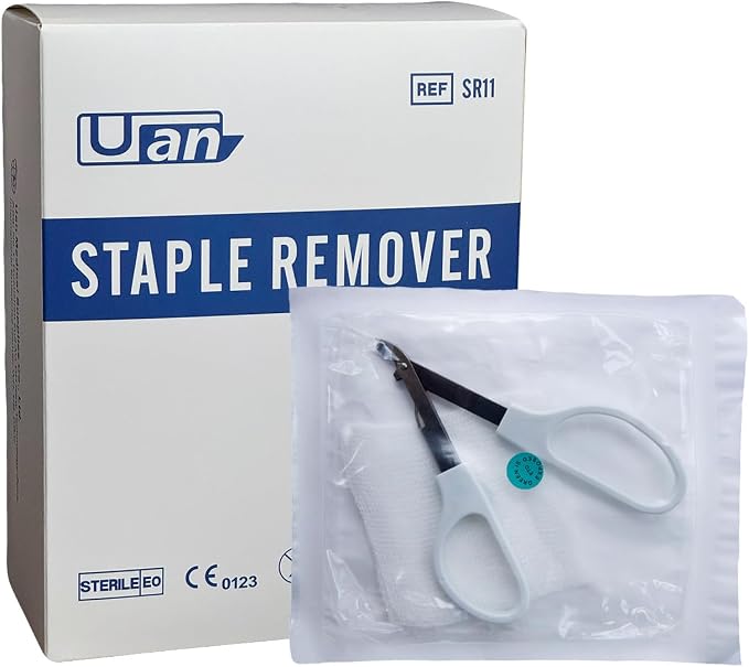 Skin Staple Removal Kit, Includes Staple Remover and Gauze Sponge - Image 7