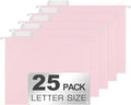 25 Packs Hanging File Folders, Cherry Pink Hanging File Folders Letter Size by Unknown