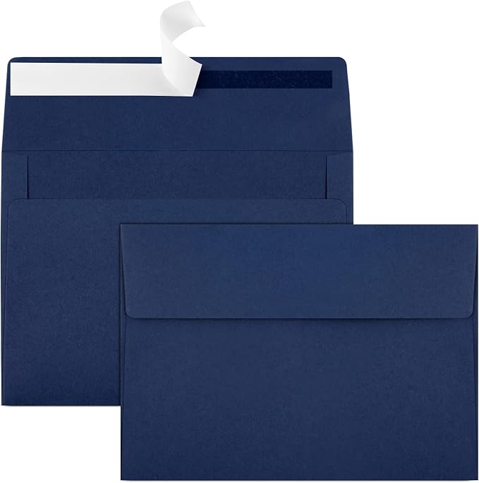 50 Packs 5x7 Envelopes A7 for Invitations, Printable Invitation Envelopes Self by Joyberg