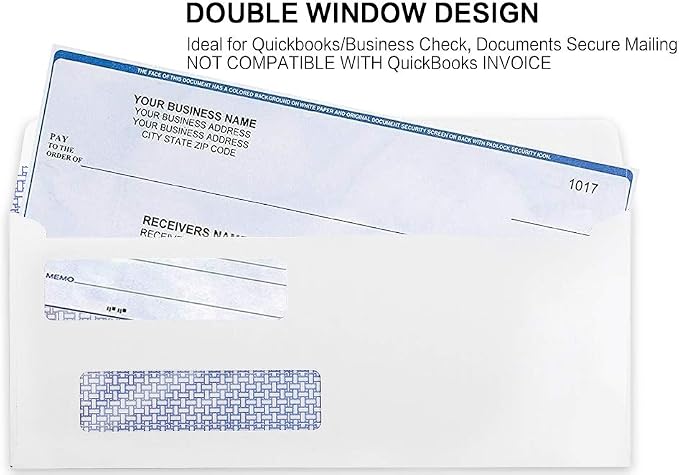 #8 Double Window Security Check Envelopes, No.8 Double Window Bussiness - Image 6