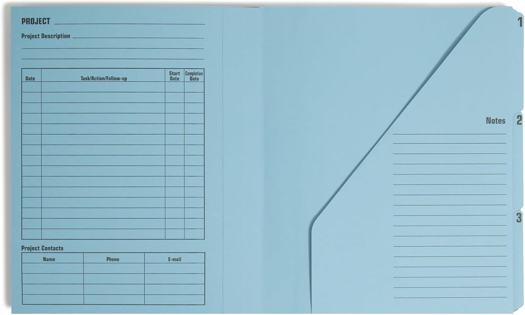 Smead Project Organizer, 10 Pockets, Closed Sides, Preprinted Templates - Image 4