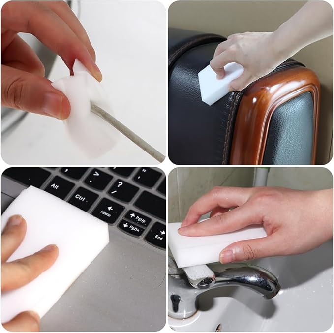 20 Pack Melamine Sponges Multi-Functional Cleaning Sponge Eraser - Image 5