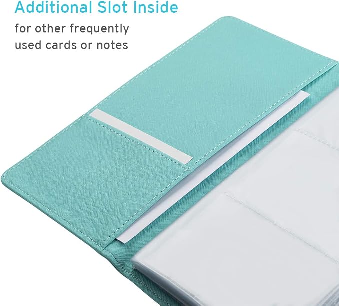 Sooez Leather Professional Business Card Book Holder Organizer, 240 Capacity - Image 5