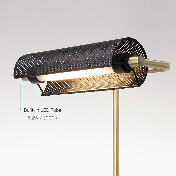 O’Bright LED Desk Lamp with USB Charging Port, Metal Lamp, Flexible Swivel Arms - Image 2