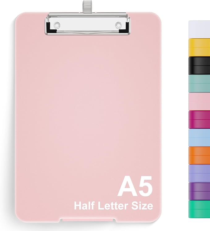 Hongri A5 Clipboard with Storage, Metal Retractable Pen Holder, 6 x 9'' Nursing by Hongri