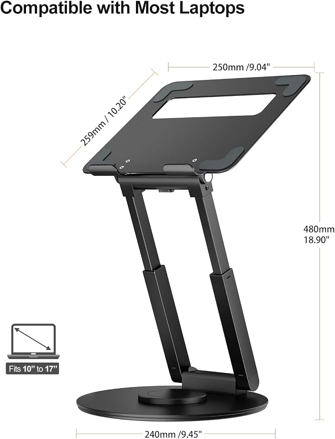 tounee Telescopic Laptop Stand for Desk - Image 5